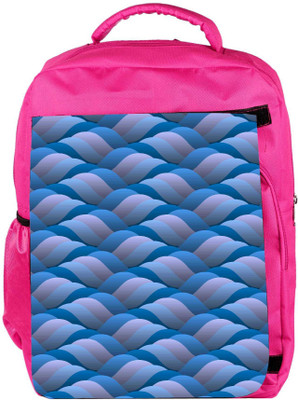 

Snoogg Eco Friendly Canvas Background Of Curled Blue Wave Backpack Rucksack School Travel Unisex Casual Canvas Bag Bookbag Satchel 5 L Backpack(Pink)