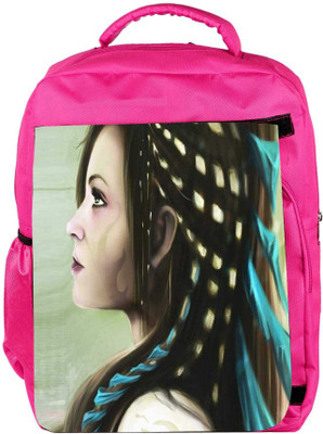 

Snoogg Eco Friendly Canvas Jap Fighter Angel 2491 Backpack Rucksack School Travel Unisex Casual Canvas Bag Bookbag Satchel 5 L Backpack(Pink)