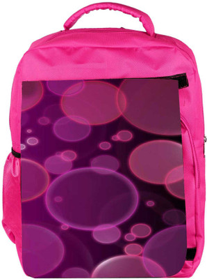 

Snoogg Eco Friendly Canvas Bubbles Design 2382 Backpack Rucksack School Travel Unisex Casual Canvas Bag Bookbag Satchel 5 L Backpack(Pink)