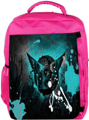 

Snoogg Eco Friendly Canvas Retro Rose Background Backpack Rucksack School Travel Unisex Casual Canvas Bag Bookbag Satchel 5 L Backpack(Pink)