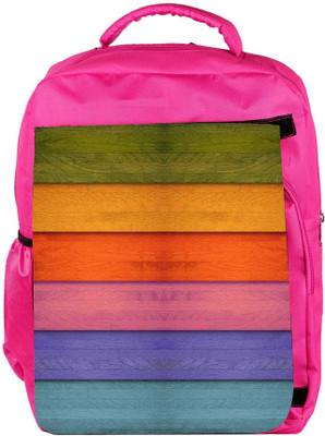 

Snoogg Eco Friendly Canvas Colourful Woods Pattern Backpack Rucksack School Travel Unisex Casual Canvas Bag Bookbag Satchel 5 L Backpack(Pink)