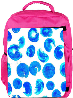 

Snoogg Eco Friendly Canvas Blue Abstract Paint Designer Backpack Rucksack School Travel Unisex Casual Canvas Bag Bookbag Satchel 5 L Backpack(Pink)
