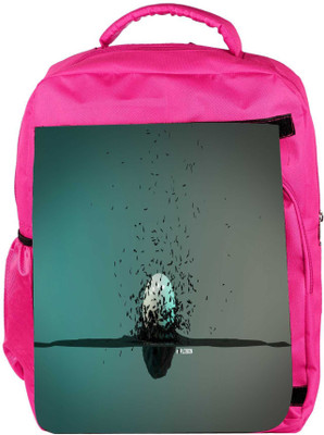 

Snoogg Eco Friendly Canvas Explosion Around A Sphere Designer Backpack Rucksack School Travel Unisex Casual Canvas Bag Bookbag Satchel 5 L Backpack(Pink)