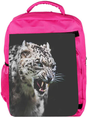 

Snoogg Eco Friendly Canvas Leopard Fury Backpack Rucksack School Travel Unisex Casual Canvas Bag Bookbag Satchel 5 L Backpack(Pink)