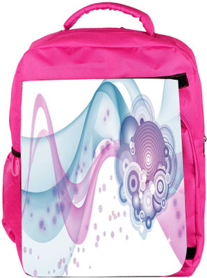 

Snoogg Eco Friendly Canvas Design Vector Designer Backpack Rucksack School Travel Unisex Casual Canvas Bag Bookbag Satchel 5 L Backpack(Pink)