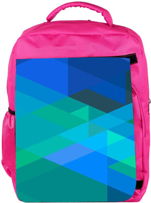 

Snoogg Eco Friendly Canvas Stripes Forming Rhombuses 2796 Backpack Rucksack School Travel Unisex Casual Canvas Bag Bookbag Satchel 5 L Backpack(Pink)