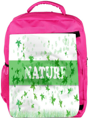 

Snoogg Eco Friendly Canvas Nature Designer Backpack Rucksack School Travel Unisex Casual Canvas Bag Bookbag Satchel 5 L Backpack(Pink)