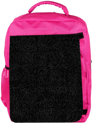 

Snoogg Eco Friendly Canvas Dark Blocks Tiles Designer Backpack Rucksack School Travel Unisex Casual Canvas Bag Bookbag Satchel 5 L Backpack(Pink)