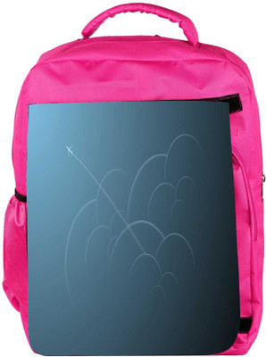 

Snoogg Eco Friendly Canvas Flying Plane Designer Backpack Rucksack School Travel Unisex Casual Canvas Bag Bookbag Satchel 5 L Backpack(Pink)
