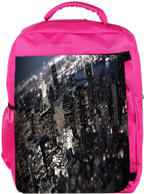 

Snoogg Eco Friendly Canvas Big Shark Designer Backpack Rucksack School Travel Unisex Casual Canvas Bag Bookbag Satchel 5 L Backpack(Pink)