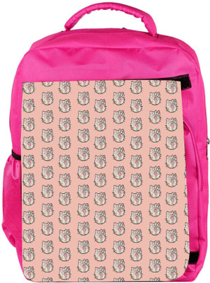 

Snoogg Eco Friendly Canvas Cute Kitty Formation Backpack Rucksack School Travel Unisex Casual Canvas Bag Bookbag Satchel 5 L Backpack(Pink)