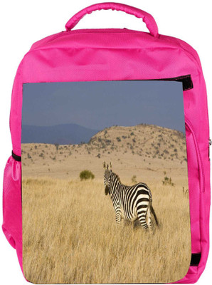 

Snoogg Eco Friendly Canvas Zebra Designer Backpack Rucksack School Travel Unisex Casual Canvas Bag Bookbag Satchel 5 L Backpack(Pink)