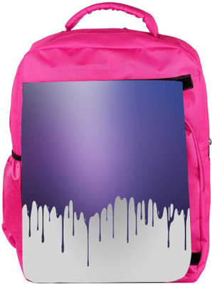

Snoogg Eco Friendly Canvas Paint Droplets Backpack Rucksack School Travel Unisex Casual Canvas Bag Bookbag Satchel 5 L Backpack(Pink)