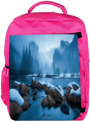 

Snoogg Eco Friendly Canvas Cool Wallpaper Widescreen Designer Backpack Rucksack School Travel Unisex Casual Canvas Bag Bookbag Satchel 5 L Backpack(Pink)