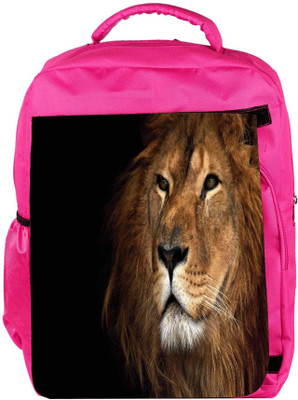 

Snoogg Eco Friendly Canvas Lion King Designer Backpack Rucksack School Travel Unisex Casual Canvas Bag Bookbag Satchel 5 L Backpack(Pink)