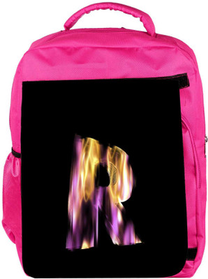 

Snoogg Eco Friendly Canvas Flaming 3D Letter Backpack Rucksack School Travel Unisex Casual Canvas Bag Bookbag Satchel 5 L Backpack(Pink)