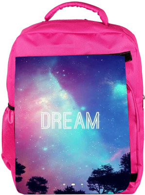 

Snoogg Eco Friendly Canvas Dream Universe Backpack Rucksack School Travel Unisex Casual Canvas Bag Bookbag Satchel 5 L Backpack(Pink)