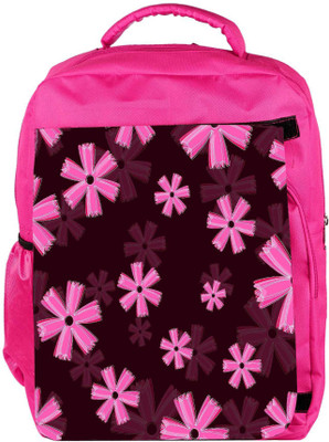 

Snoogg Eco Friendly Canvas Pink Floral Marron Pattern Designer Backpack Rucksack School Travel Unisex Casual Canvas Bag Bookbag Satchel 5 L Backpack(Pink)