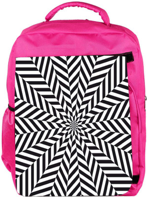 

Snoogg Eco Friendly Canvas Psychedelic Pull 2461 Backpack Rucksack School Travel Unisex Casual Canvas Bag Bookbag Satchel 5 L Backpack(Pink)