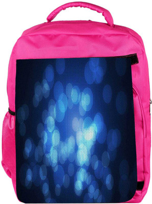 

Snoogg Eco Friendly Canvas Abstract Wallpapers Circle Backpack Rucksack School Travel Unisex Casual Canvas Bag Bookbag Satchel 5 L Backpack(Pink)