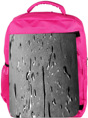 

Snoogg Eco Friendly Canvas Drops Texture Backpack Rucksack School Travel Unisex Casual Canvas Bag Bookbag Satchel 5 L Backpack(Pink)