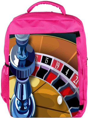 

Snoogg Eco Friendly Canvas Casino Time 2530 Backpack Rucksack School Travel Unisex Casual Canvas Bag Bookbag Satchel 5 L Backpack(Pink)