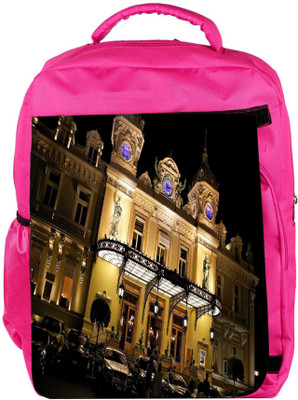 

Snoogg Eco Friendly Canvas Palace At Night Designer Backpack Rucksack School Travel Unisex Casual Canvas Bag Bookbag Satchel 5 L Backpack(Pink)