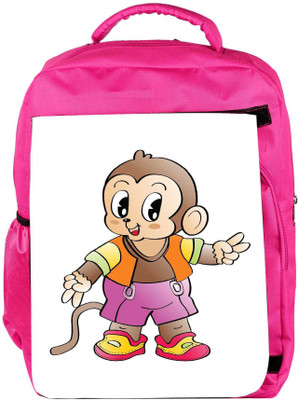 

Snoogg Eco Friendly Canvas Comic Character Background Backpack Rucksack School Travel Unisex Casual Canvas Bag Bookbag Satchel 5 L Backpack(Pink)