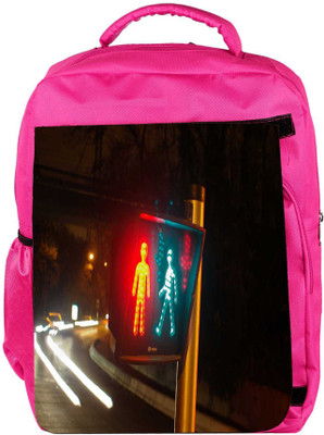 

Snoogg Eco Friendly Canvas Traffic Rules Designer Backpack Rucksack School Travel Unisex Casual Canvas Bag Bookbag Satchel 5 L Backpack(Pink)