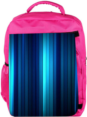 

Snoogg Eco Friendly Canvas Dark And Lite Blue Design Designer Backpack Rucksack School Travel Unisex Casual Canvas Bag Bookbag Satchel 5 L Backpack(Pink)