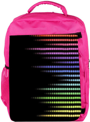 

Snoogg Eco Friendly Canvas Mulicolor Virus Designer Backpack Rucksack School Travel Unisex Casual Canvas Bag Bookbag Satchel 5 L Backpack(Pink)