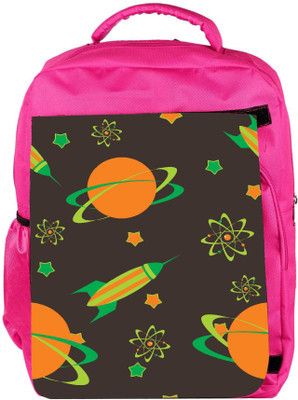 

Snoogg Eco Friendly Canvas Abstract Science Background Backpack Rucksack School Travel Unisex Casual Canvas Bag Bookbag Satchel 5 L Backpack(Pink)