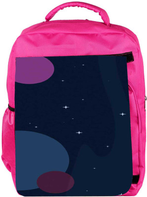 

Snoogg Eco Friendly Canvas Night Starts 2521 Backpack Rucksack School Travel Unisex Casual Canvas Bag Bookbag Satchel 5 L Backpack(Pink)