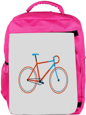 

Snoogg Eco Friendly Canvas Minimal Cycle Ride Backpack Rucksack School Travel Unisex Casual Canvas Bag Bookbag Satchel 5 L Backpack(Pink)