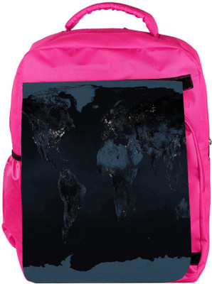 

Snoogg Eco Friendly Canvas Brown Map Designer Backpack Rucksack School Travel Unisex Casual Canvas Bag Bookbag Satchel 5 L Backpack(Pink)