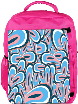 

Snoogg Eco Friendly Canvas Abstract Multicolor Pattern Design Designer Backpack Rucksack School Travel Unisex Casual Canvas Bag Bookbag Satchel 5 L Backpack(Pink)