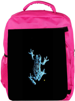 

Snoogg Eco Friendly Canvas Frog On My Phone Backpack Rucksack School Travel Unisex Casual Canvas Bag Bookbag Satchel 5 L Backpack(Pink)
