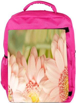 

Snoogg Eco Friendly Canvas Blue Flower Designer Backpack Rucksack School Travel Unisex Casual Canvas Bag Bookbag Satchel 5 L Backpack(Pink)