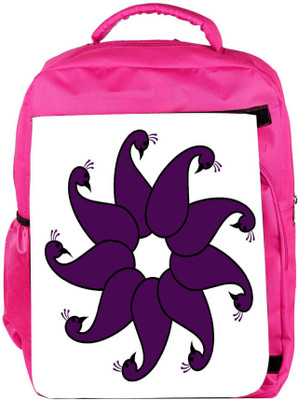 

Snoogg Eco Friendly Canvas Decorative Floral Faces Backpack Rucksack School Travel Unisex Casual Canvas Bag Bookbag Satchel 5 L Backpack(Pink)