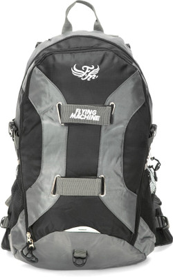 Flying Machine FMLO687 Backpack(Black, Grey, 24 L)