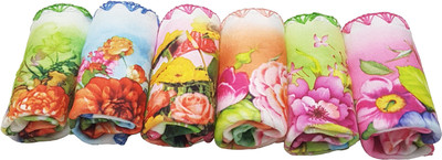 

GoodStart Cotton, Polyester 370 GSM Hand, Face Towel Set(Pack of 6, Multicolor)