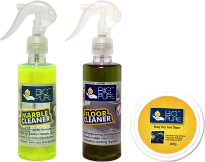

BIG Pure Marble Cleaner 200 ml, Floor Cleaner 200 ml and Heavy Duty Hand Cleaner 200 g Pleasant(400 ml)