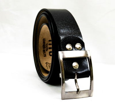 

DAKSH Men Black Genuine Leather Belt
