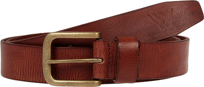 

Aditi Wasan Men Casual Brown Genuine Leather Belt, Auburn brown