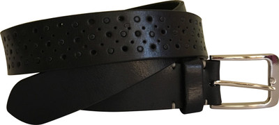 

VINAY AND VIJAY Men Casual Black Genuine Leather Belt
