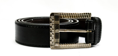 

DAKSH Men Black Artificial Leather Belt