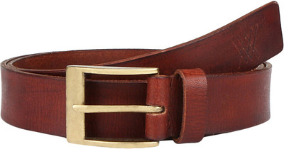 

Aditi Wasan Men Casual Brown Genuine Leather Belt, Auburn brown