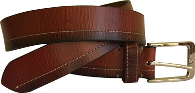 

VINAY AND VIJAY Men Casual Brown Genuine Leather Belt