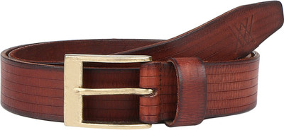 

Aditi Wasan Men Casual Brown Genuine Leather Belt, Auburn brown