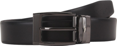 Park Avenue Men Formal Black Genuine Leather Reversible Belt